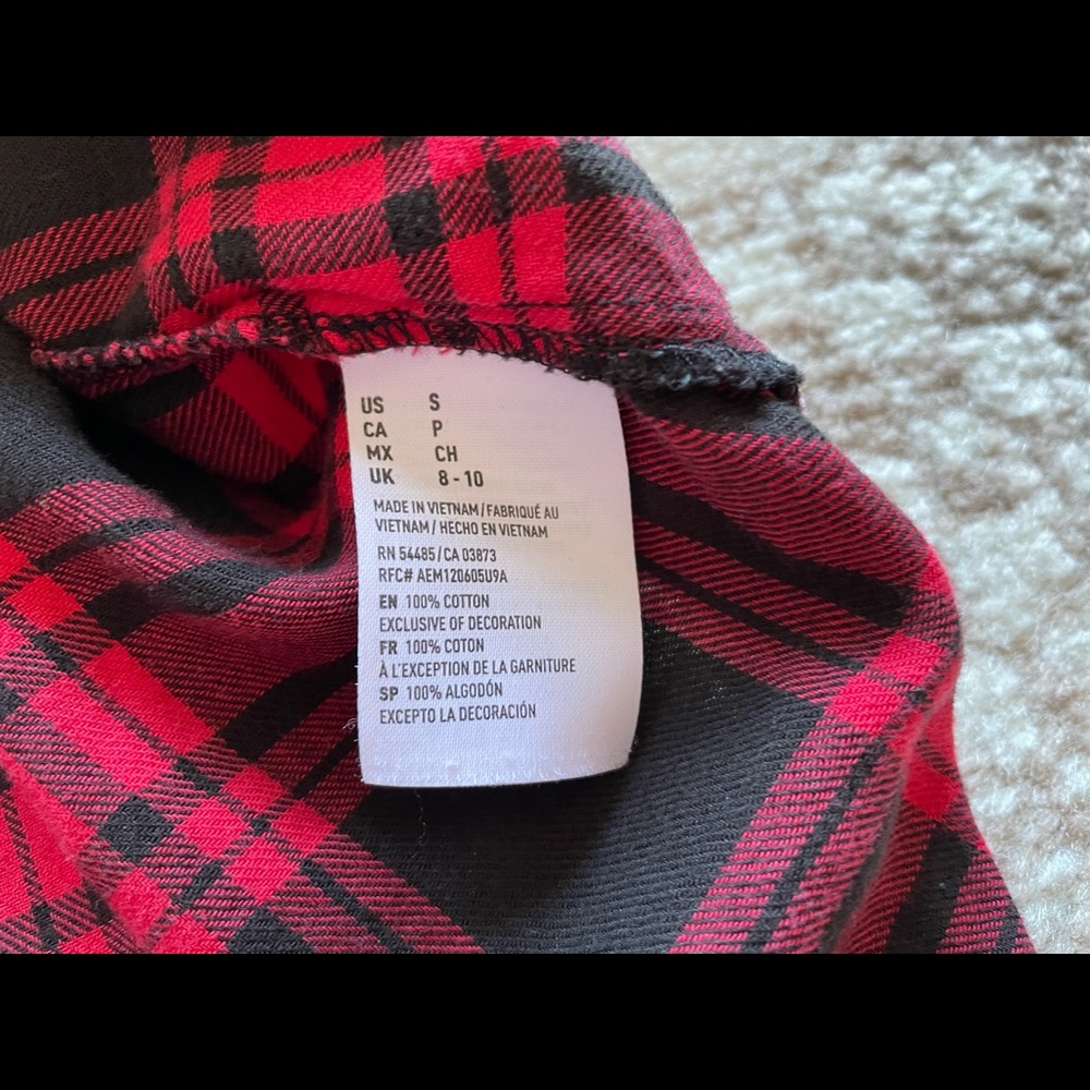 Red + Black American Eagle Button-Down - image 2